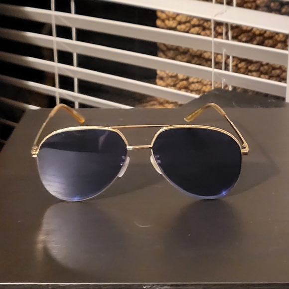 GUCCI | GG0356S 003 - Blue Lens Aviators - Picture 1 of 10